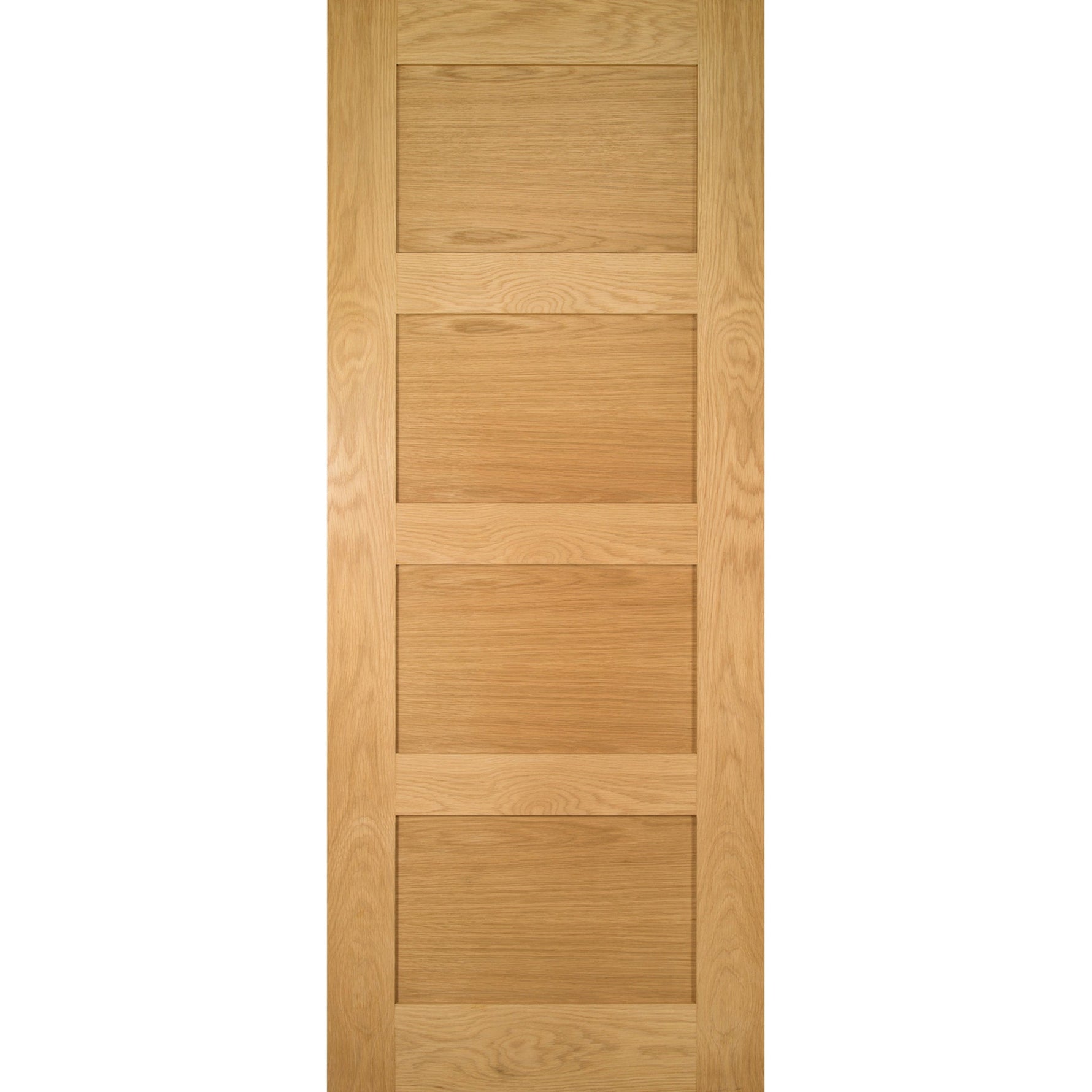 Coventry Four Panel Shaker Style Oak Door - Main Product Image