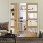 Coventry Prefinished Four Panel Clear Glazed Shaker - Main Product Image