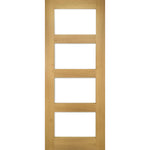 Coventry Prefinished Four Panel Clear Glazed Shaker - Main Product Image