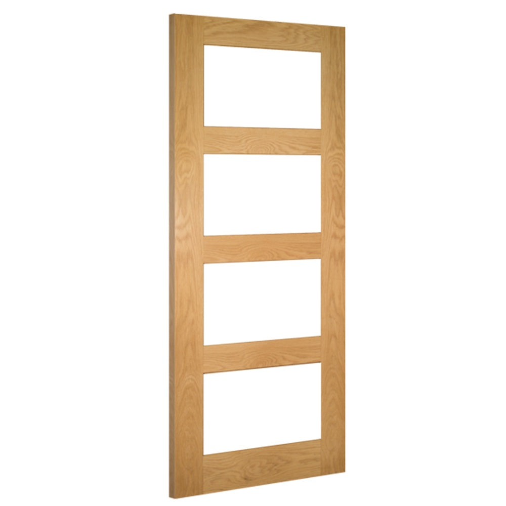 Coventry Prefinished Four Panel Clear Glazed Shaker - Main Product Image