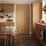 Coventry Prefinished Oak 6 Panel Fire Door Lifestyle Image