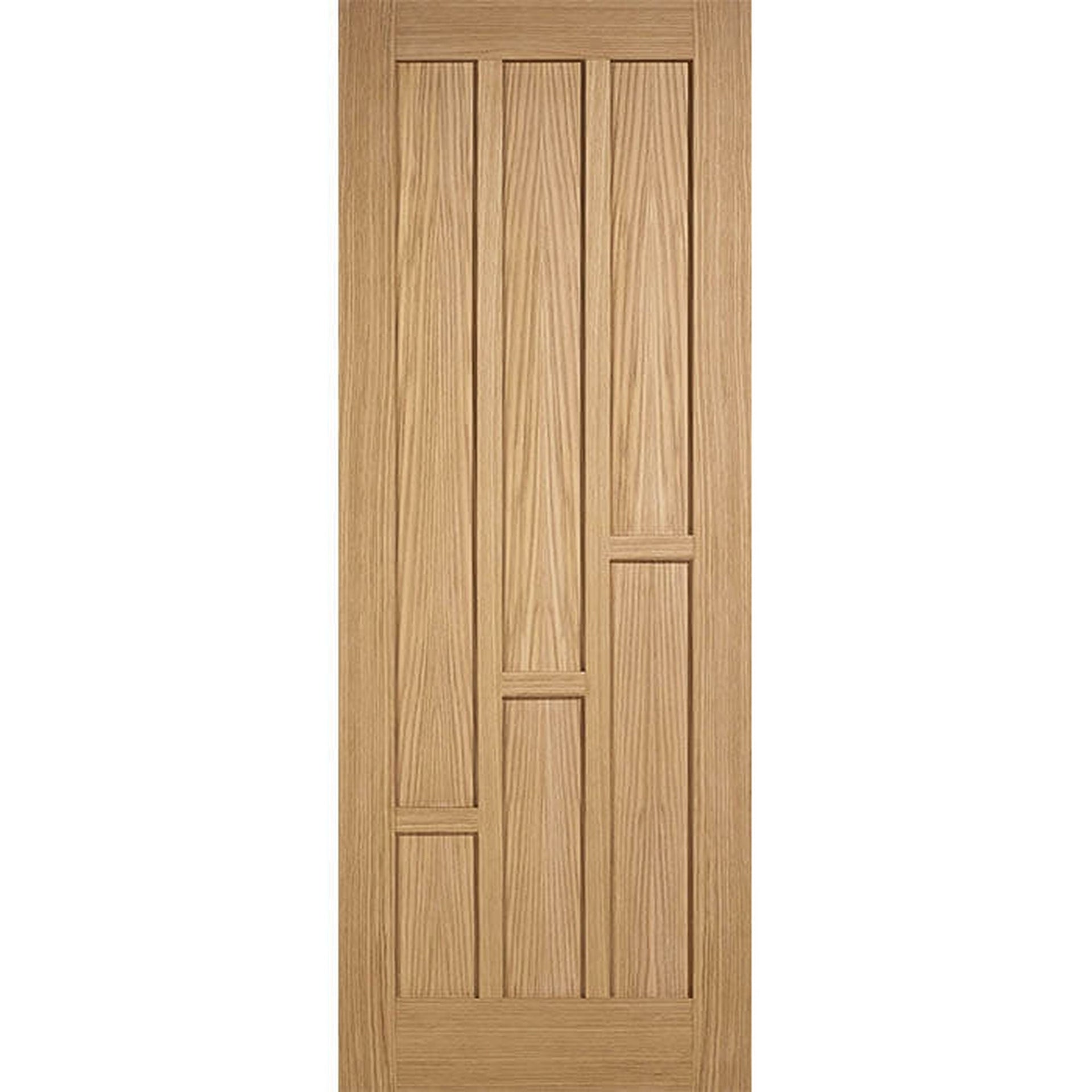 Coventry Prefinished Oak 6 Panel Internal Door - Main Product Image