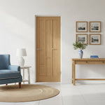 Coventry Prefinished Oak 6 Panel Internal Door Lifestyle Image