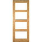 Coventry Prefinished Oak Glazed FD30 Fire Door - Main Product Image