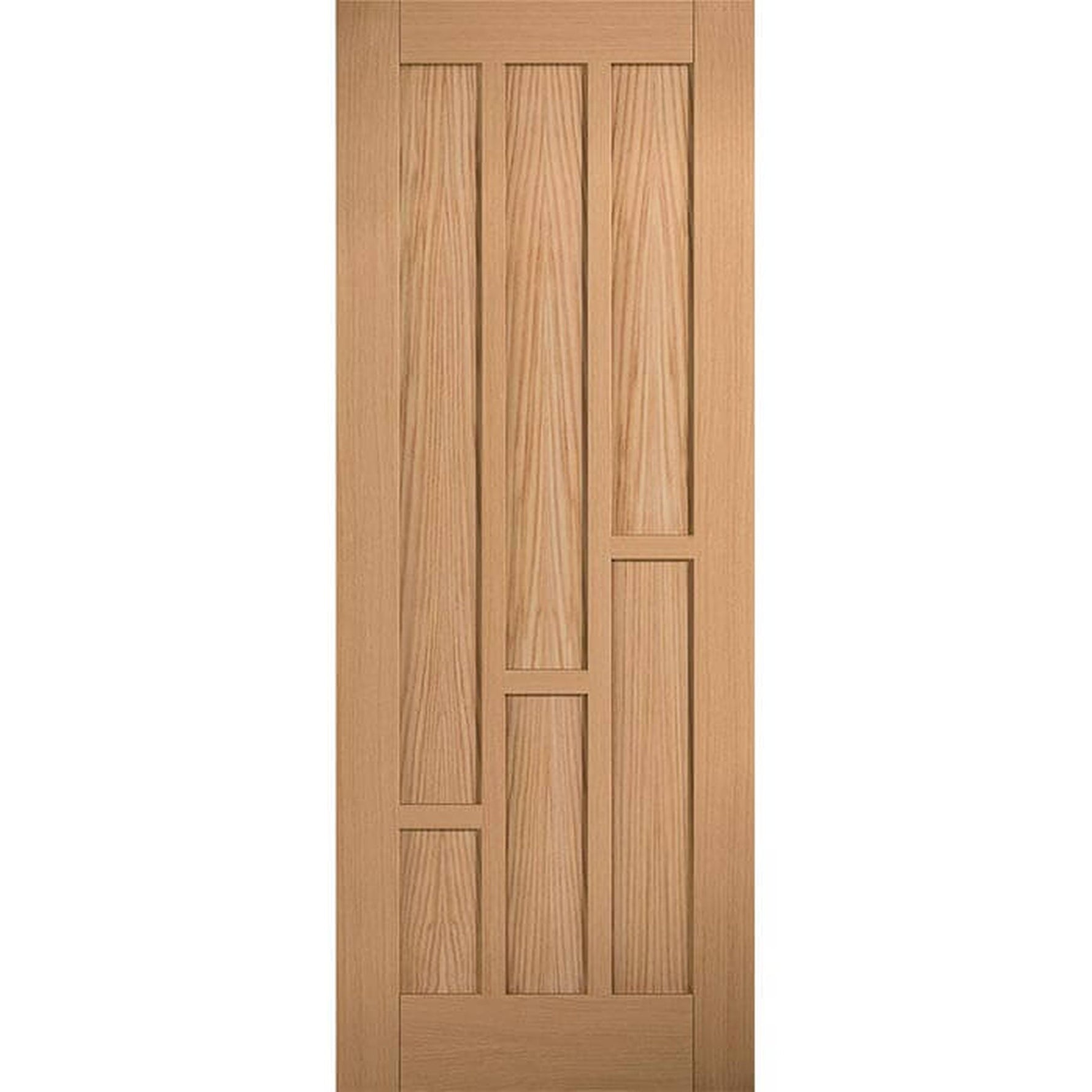 Coventry Unfinished Oak 6 Panel FD30 Internal Fire Door - Main Product Image