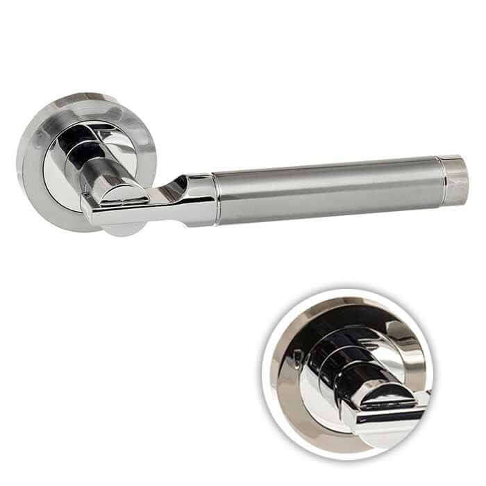 Product Dakota lever handle on round rose