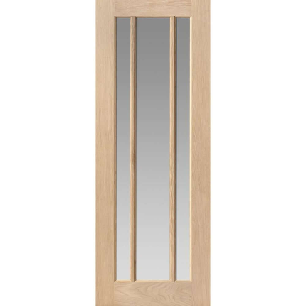 Product Darwin unfinished oak clear glazed door