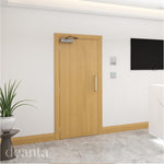 Lifestyle Deanta oak prefinished internal flush FD60 fire door installed