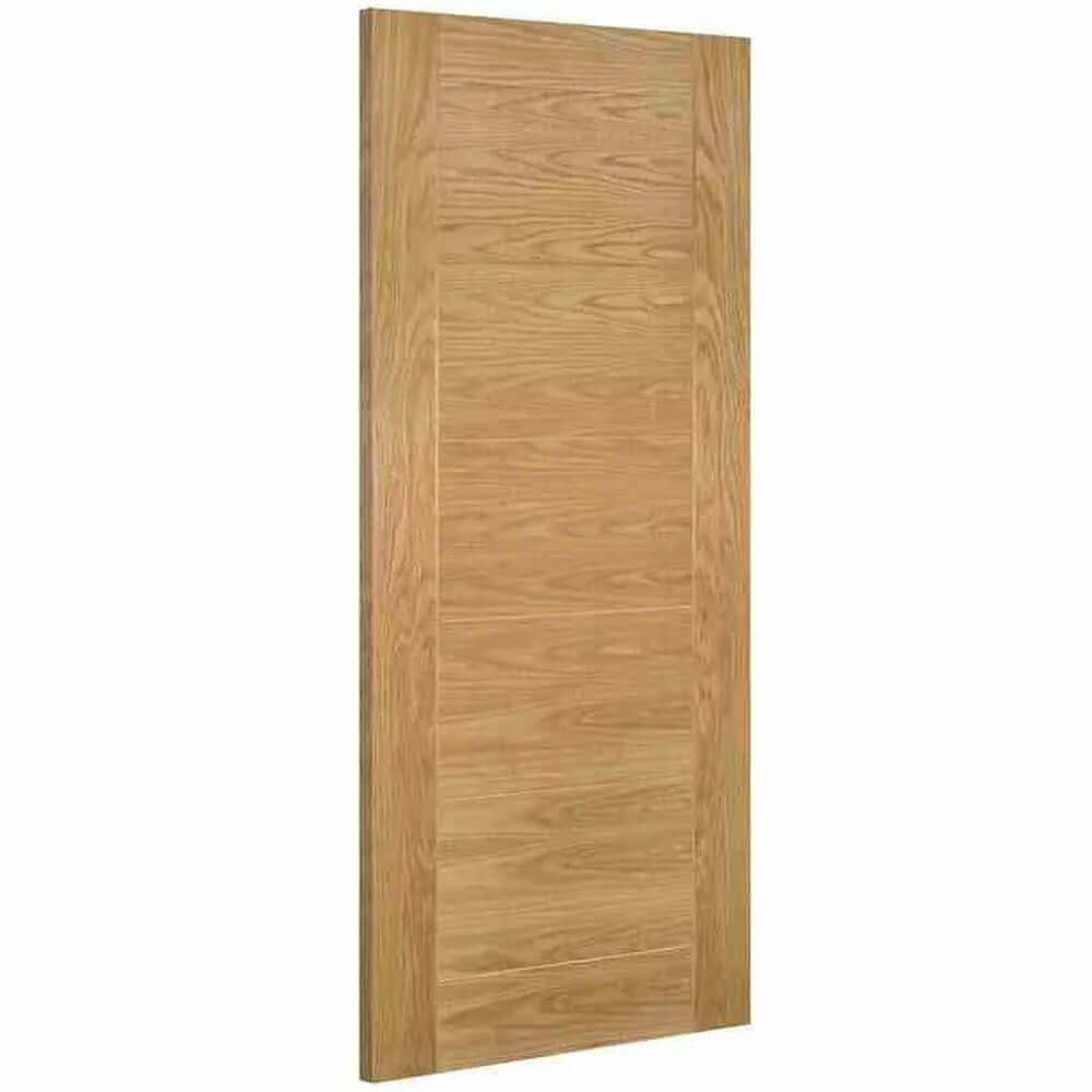 Product Deanta Seville prefinished oak FD60 fire door angled