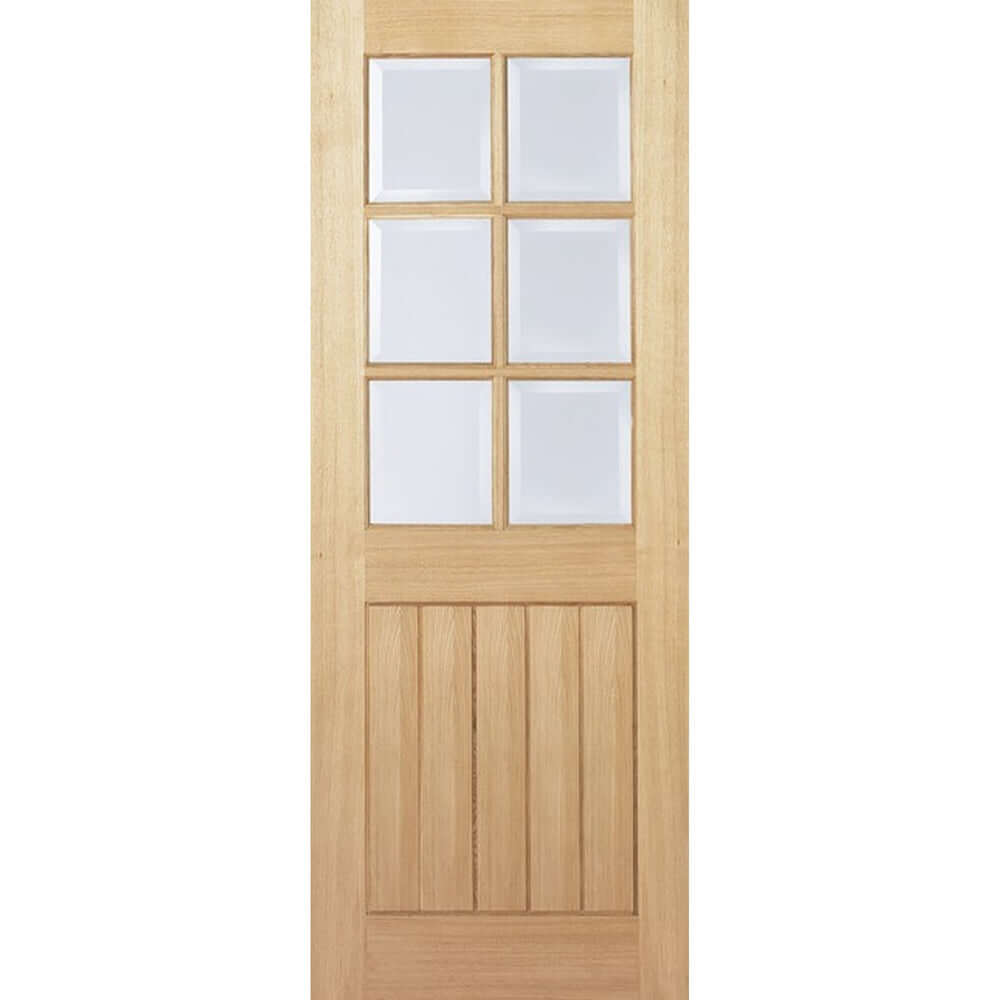 Product oak Mexicano prefinished 6L glazed door