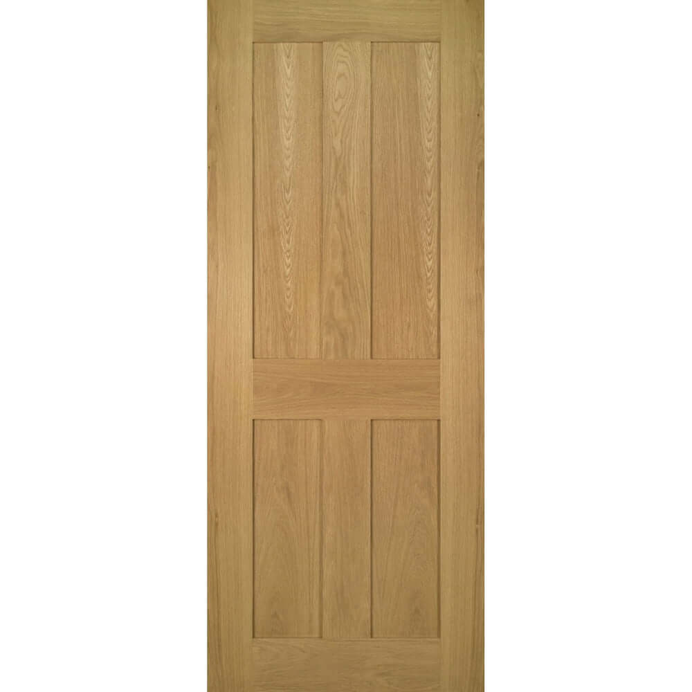 Product Eton four flat panel oak fire door