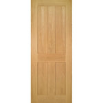 Eton 4 Flat Panel Oak Door - Main Product Image
