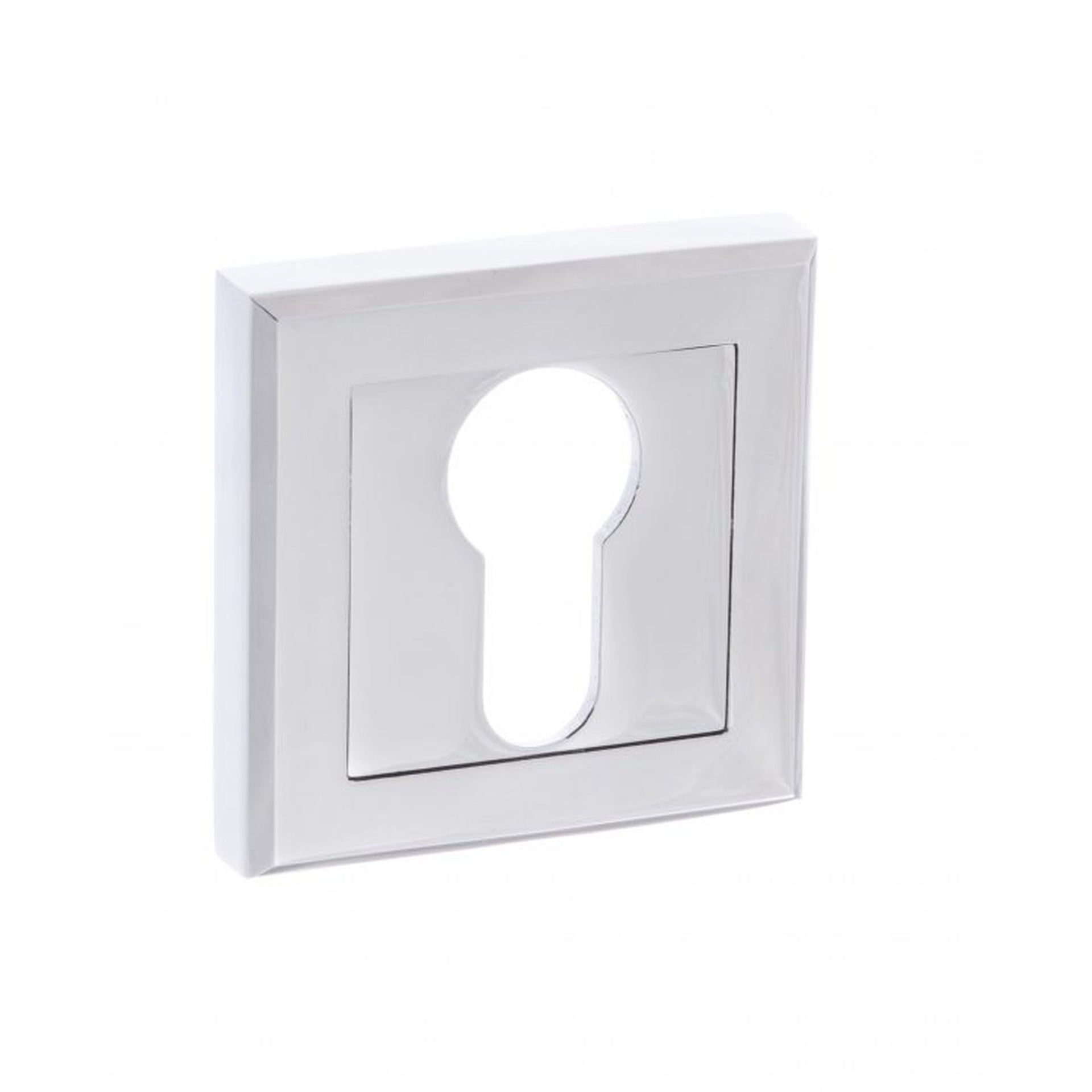 Euro Escutcheon Pair On Square Rose