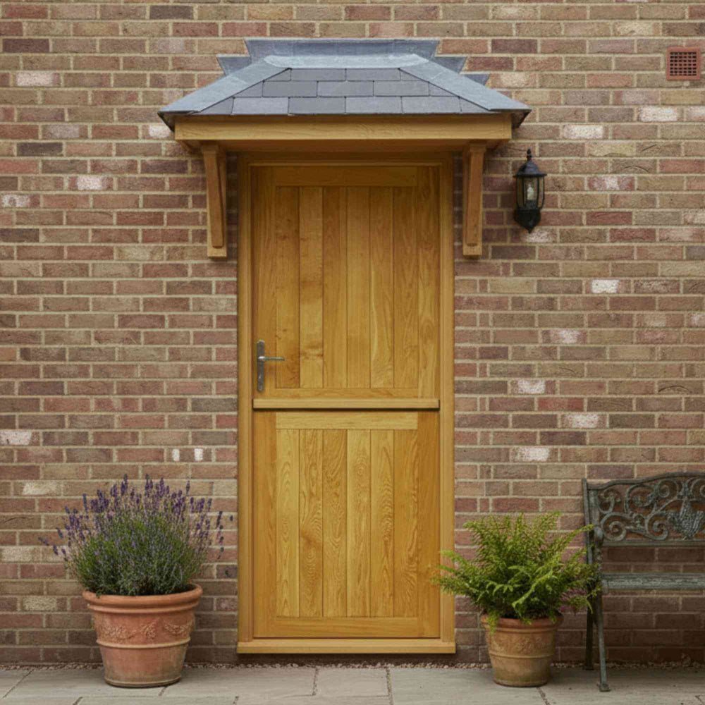Product external prefinished Suffolk stable solid oak door