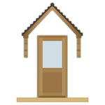 External Prefinished 2 Panel Half Unglazed Solid Oak Door - Main Product Image
