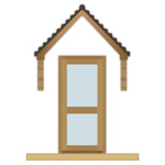 External Prefinished 2 Panel Unglazed Solid Oak Door - Main Product Image