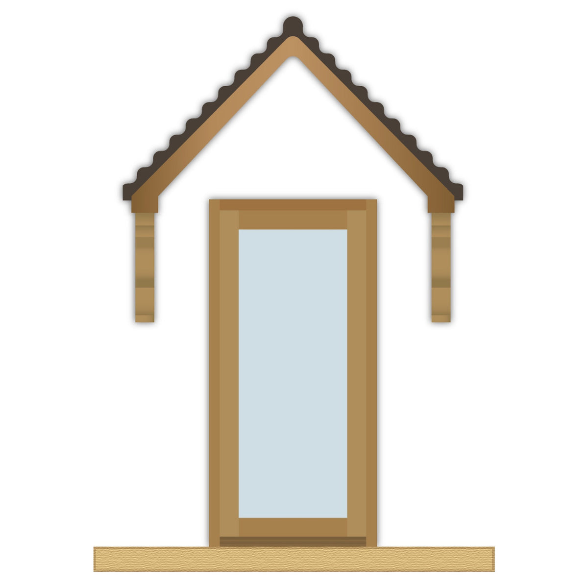 External Prefinished Pattern 10 Solid Oak Door - Main Product Image