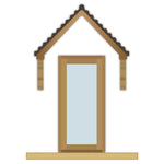 External Prefinished Pattern 10 Solid Oak Door - Main Product Image