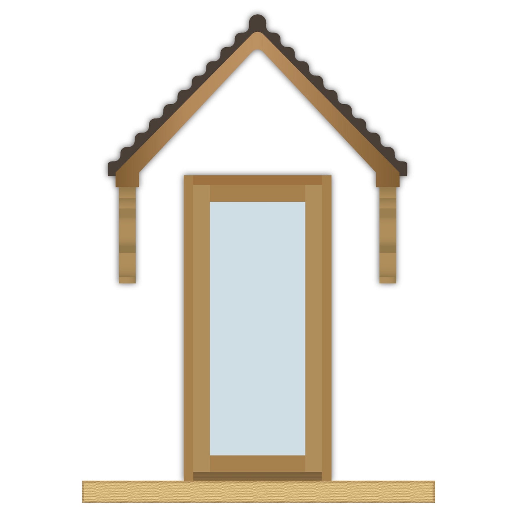 External Prefinished Pattern 10 Solid Oak Door - Main Product Image