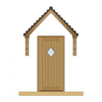 External Prefinished Suffolk Diamond Solid Oak Door - Main Product Image