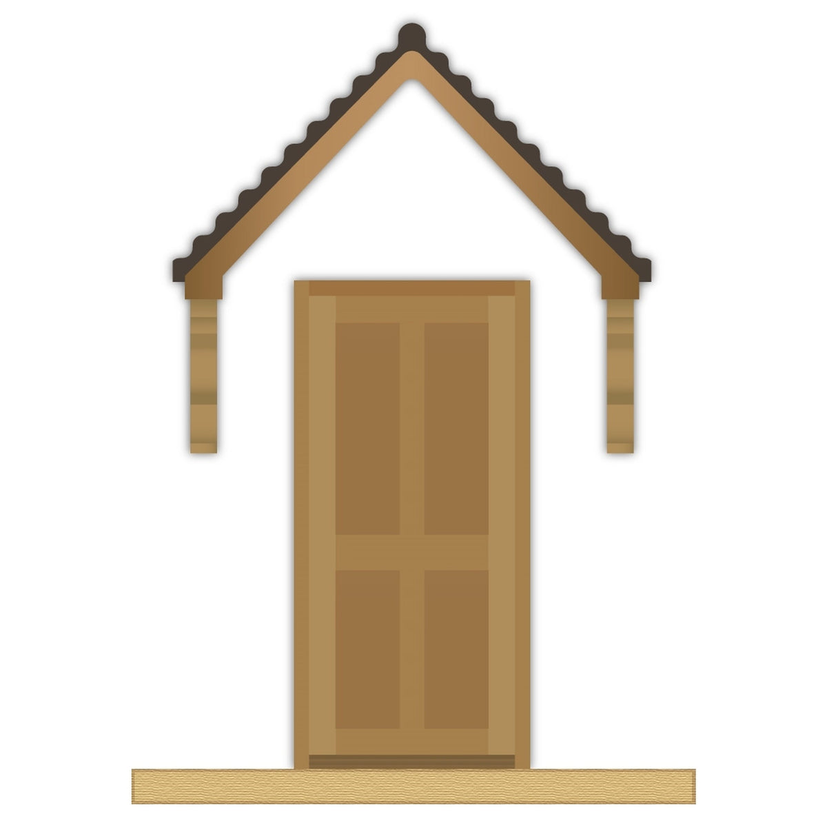External Prefinished Victorian 4 Panel Solid Oak Door - Main Product Image