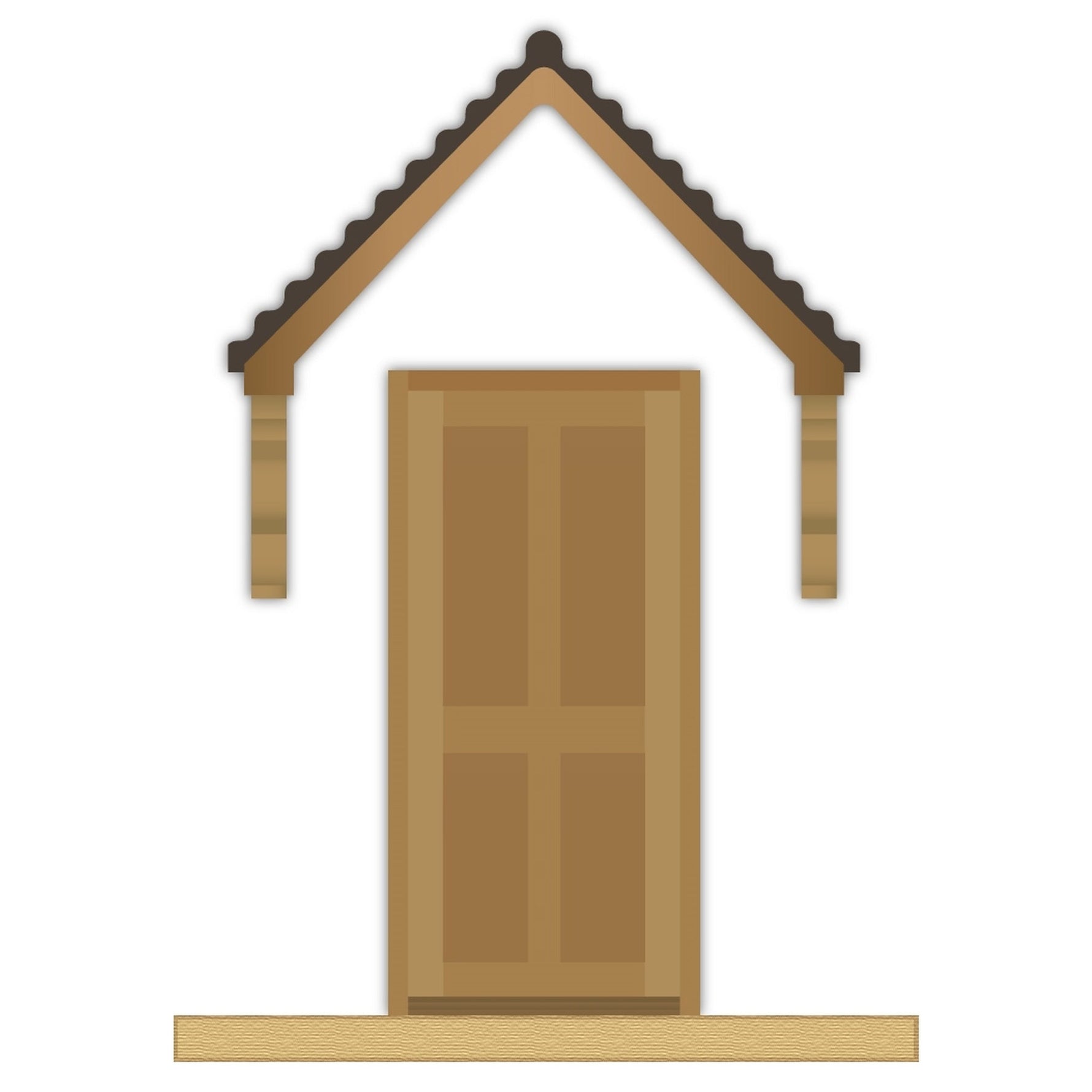 External Prefinished Victorian 4 Panel Solid Oak Door - Main Product Image