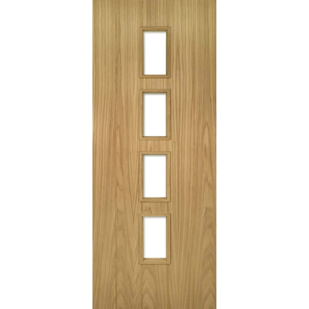 Product Galway vertical panel glazed oak door