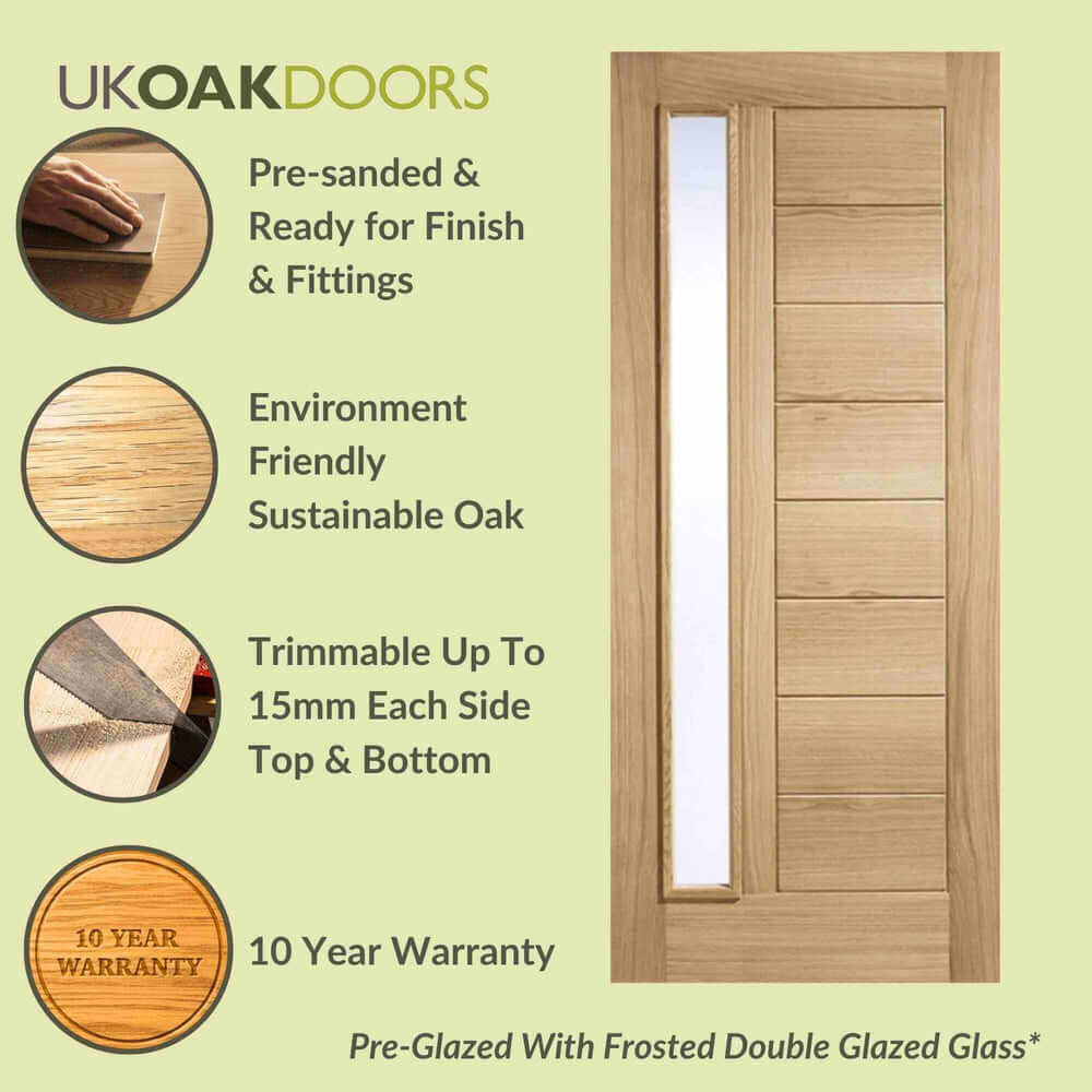 Graphic Goodwood Frosted Double Glazed External Door specification panel