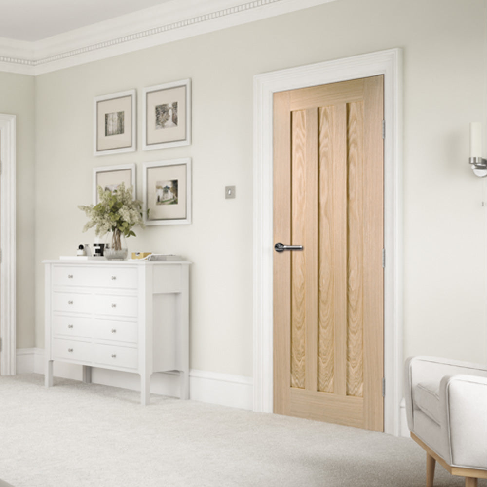 Lifestyle Idaho prefinished oak internal door installed