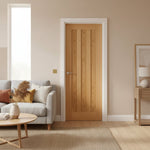 Idaho Three Panel Oak Door Lifestyle Image