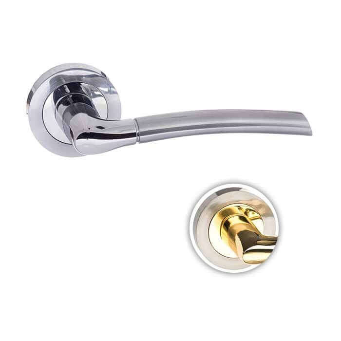Product Indiana lever on round rose door handle