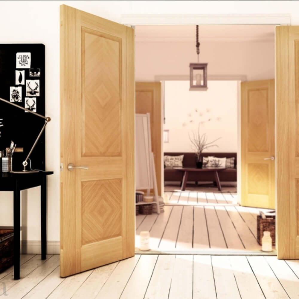 Lifestyle Kensington prefinished oak door in room