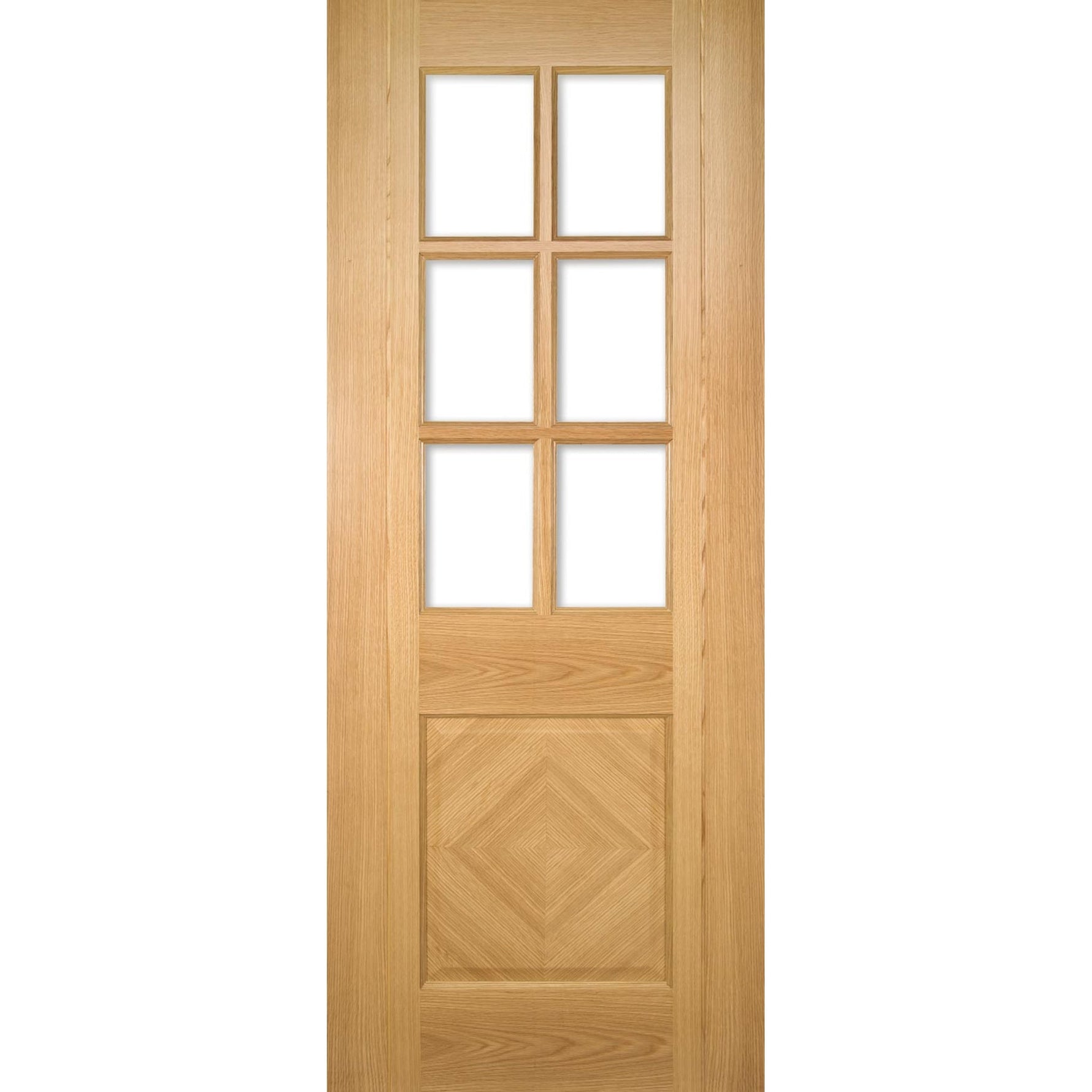 Kensington Internal Prefinished Glazed Oak Door - Main Product Image