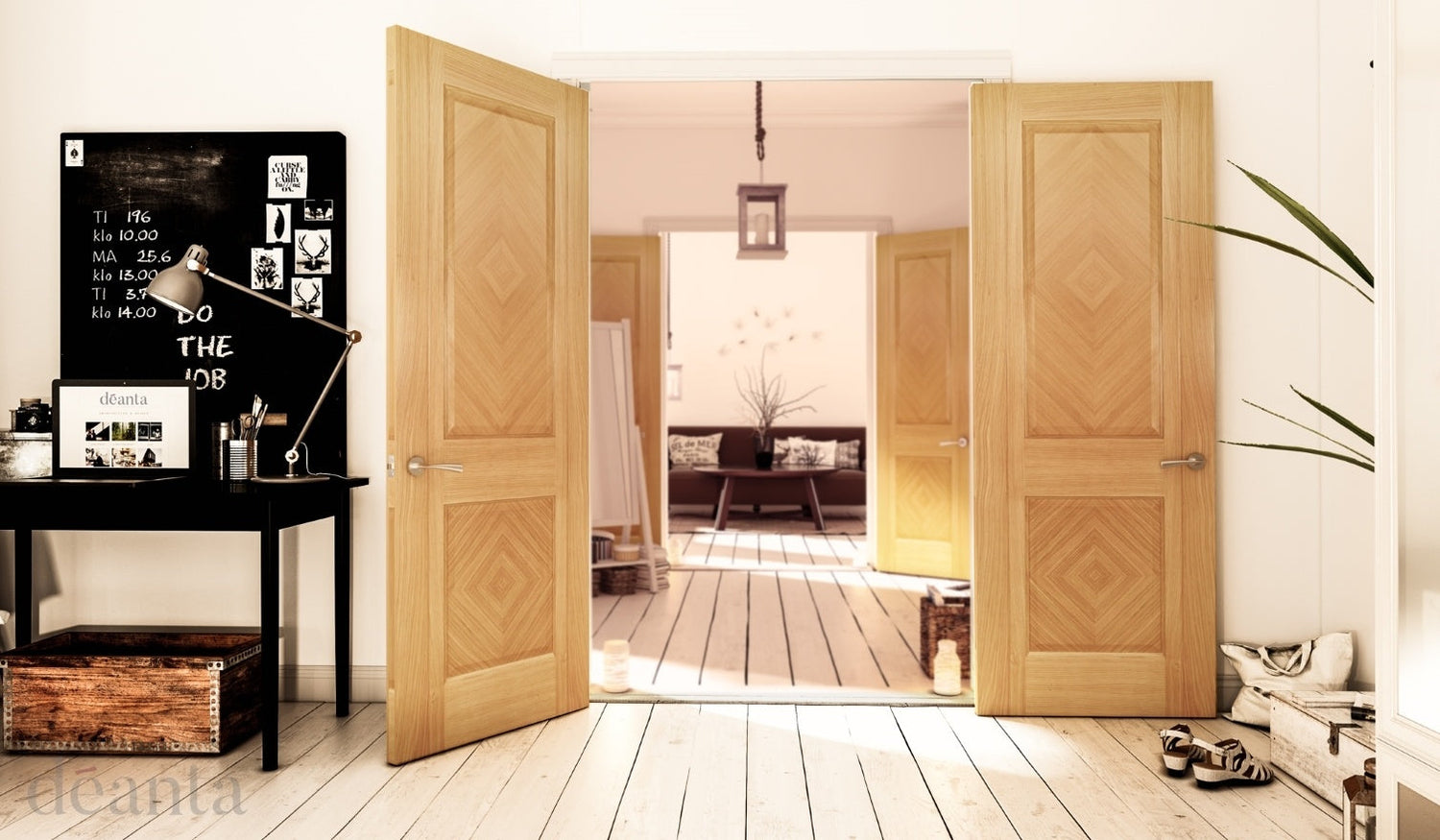 Kensington Pre-Finished Oak Fire Door