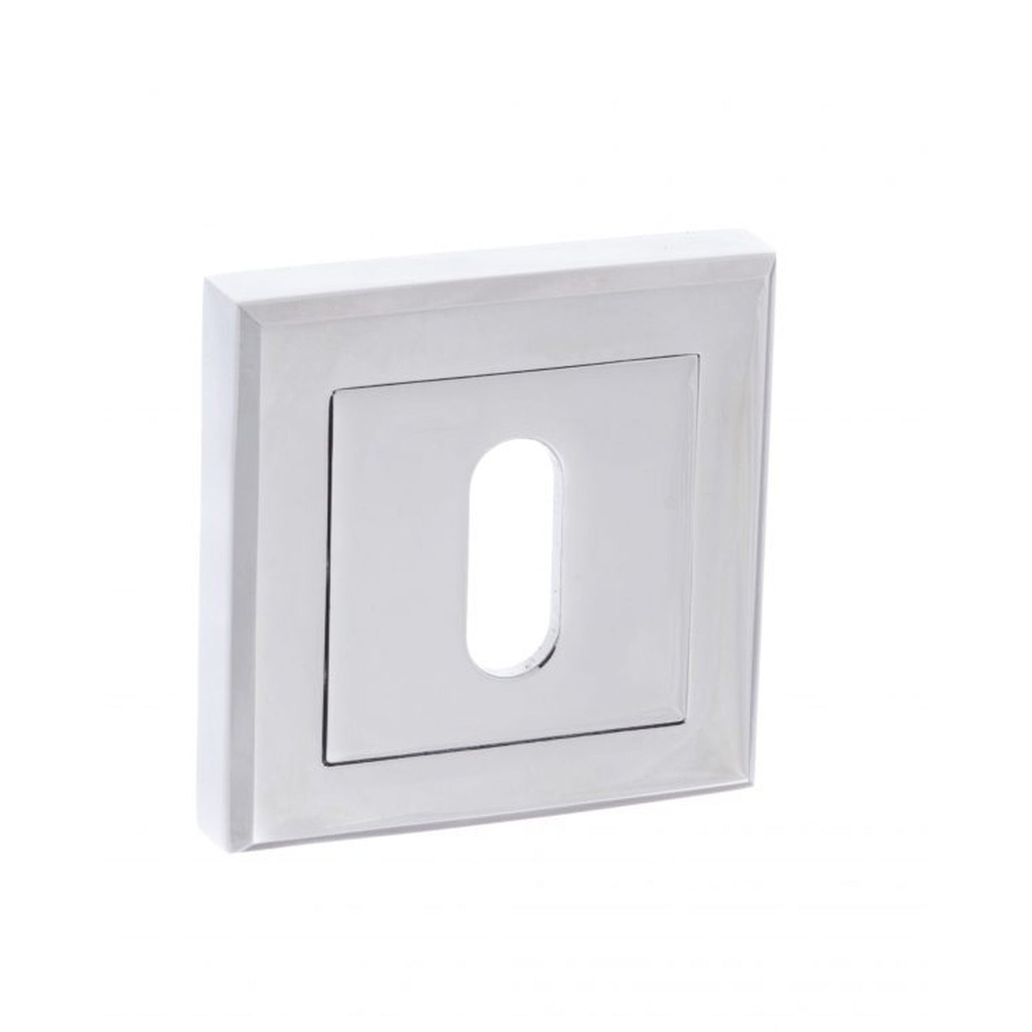 Key Escutcheon Pair On Square Rose