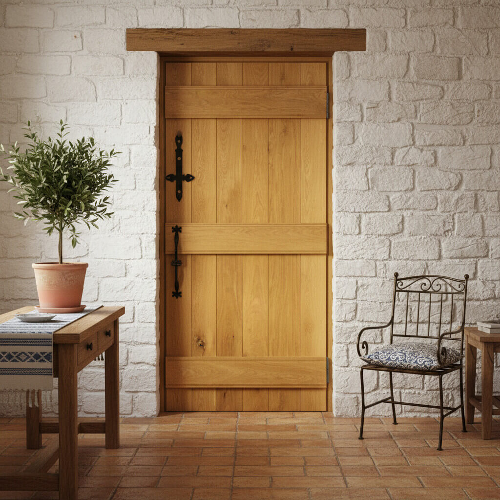 Ledged Barn 'Hidden Fixings' Solid Oak Door