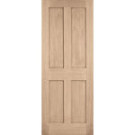 London Flat 4P Prefinished Oak FD30 Internal Fire Door - Main Product Image