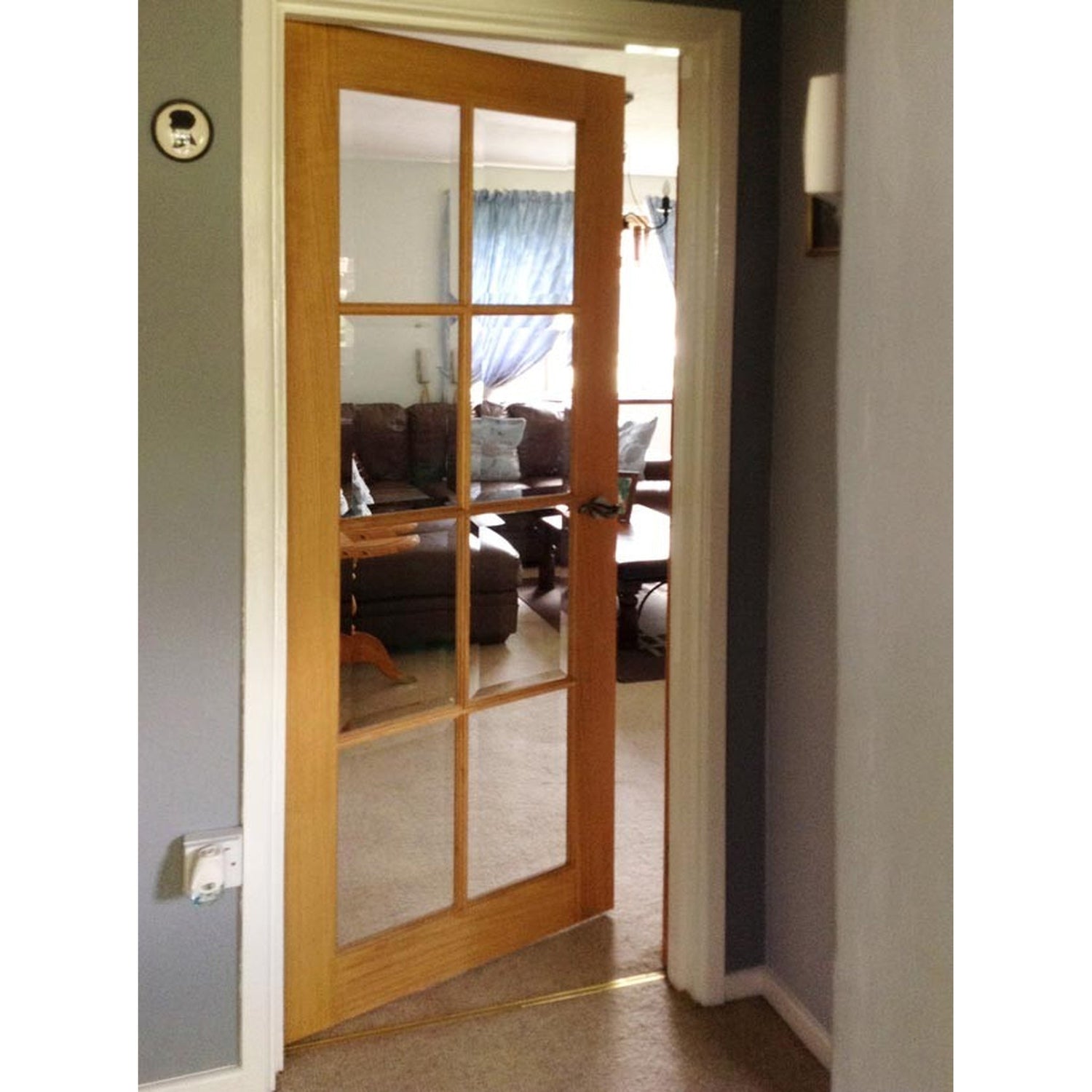 London French Glazed Oak Veneer Door