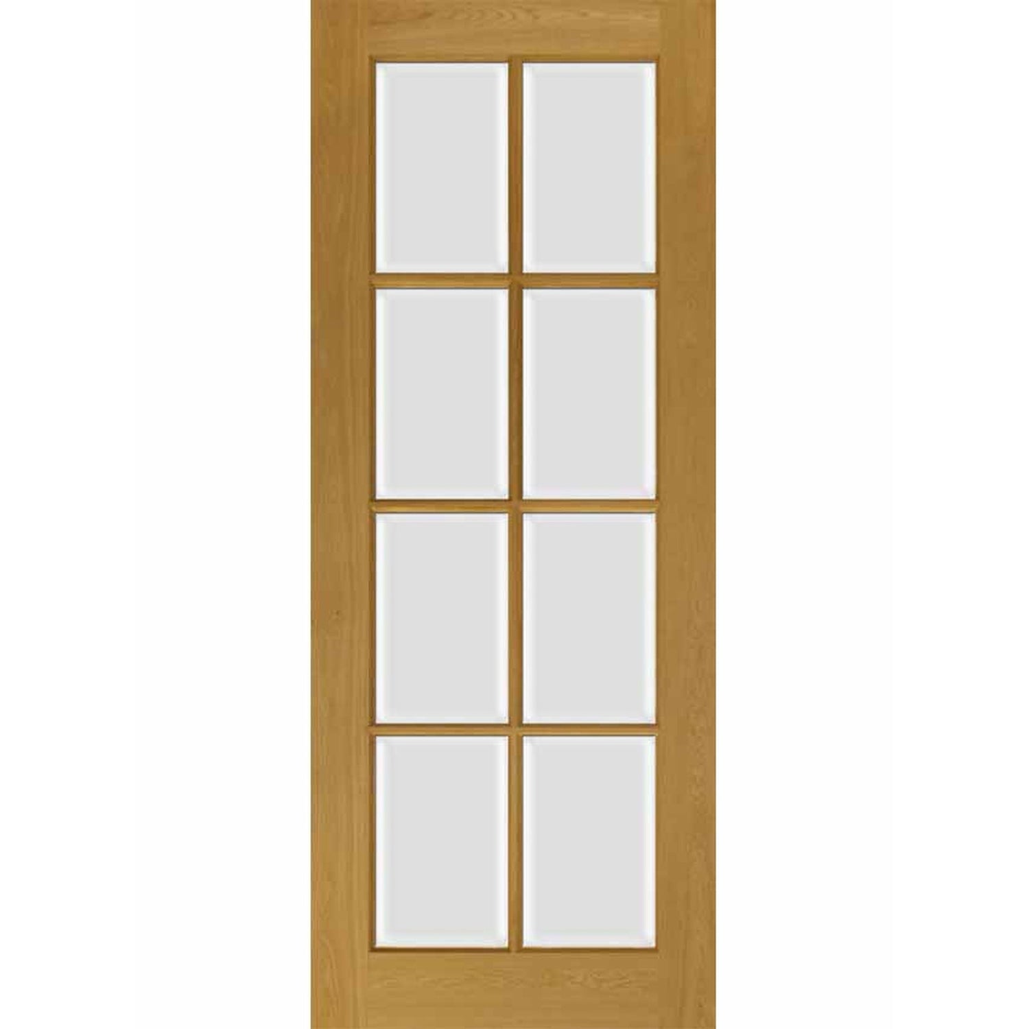 London French Glazed Oak Veneer Door - Main Product Image