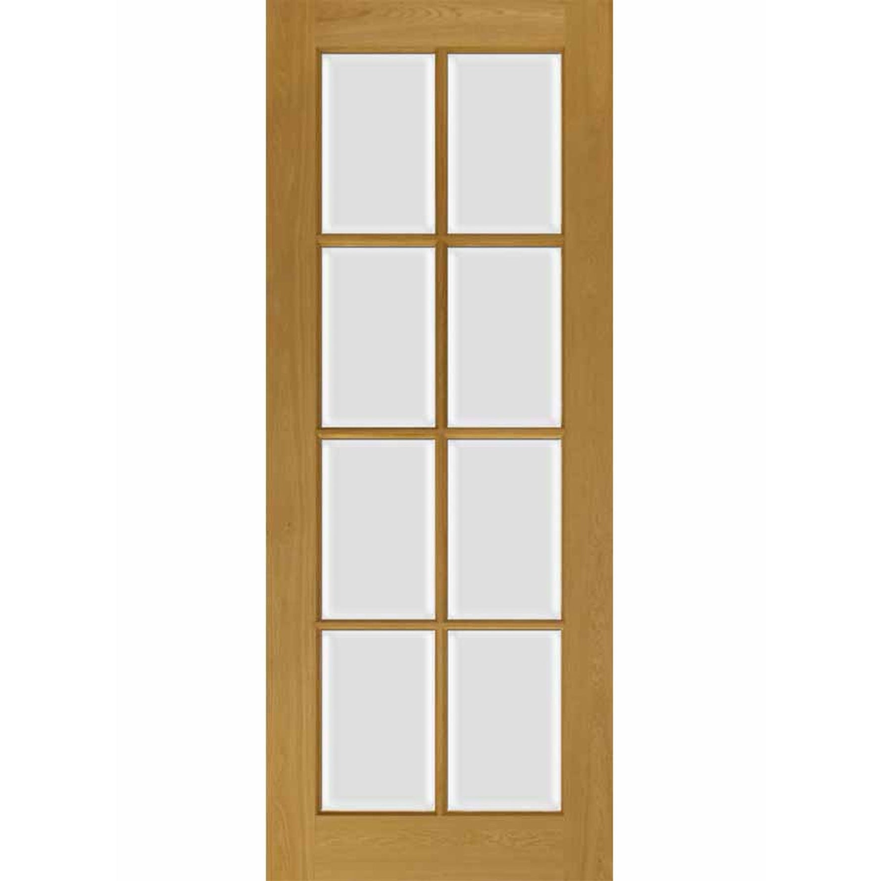 London French Glazed Oak Veneer Door - Main Product Image