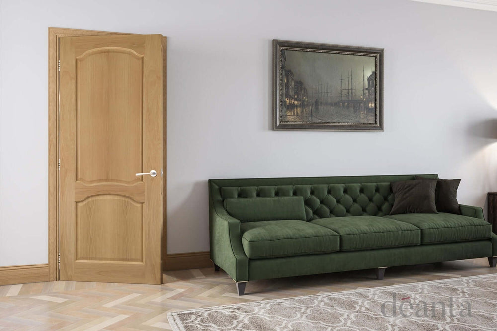 Lifestyle Louis oak door installed in room