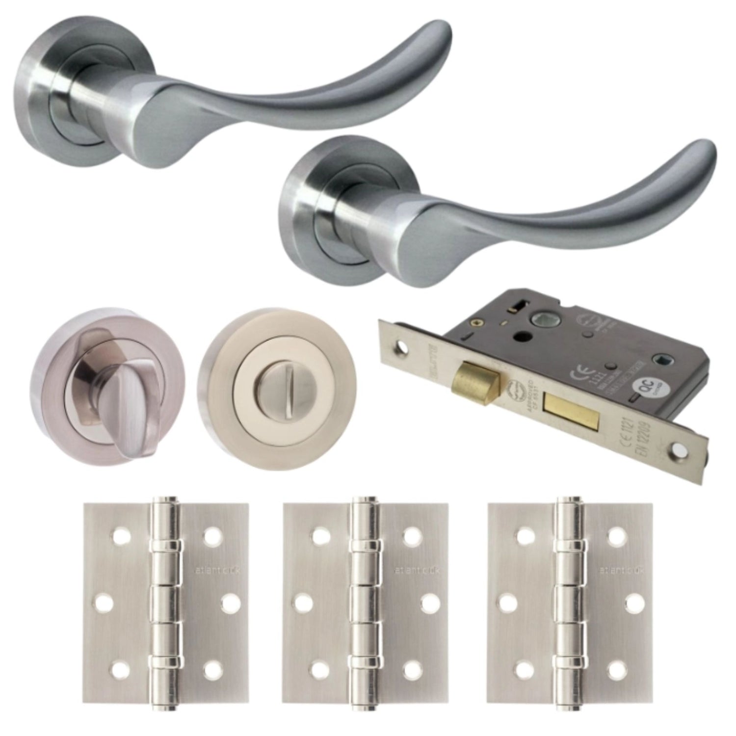 Malaga Satin Nickel Door Lever