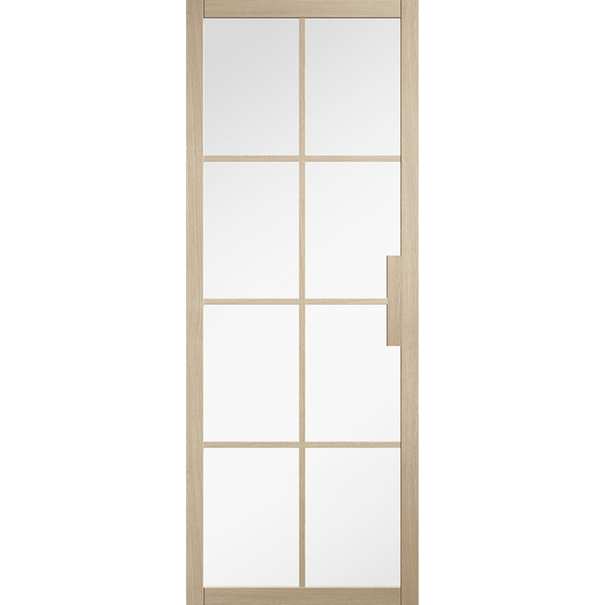 Malvern Glazed Prefinished Blonde Oak Door - Main Product Image