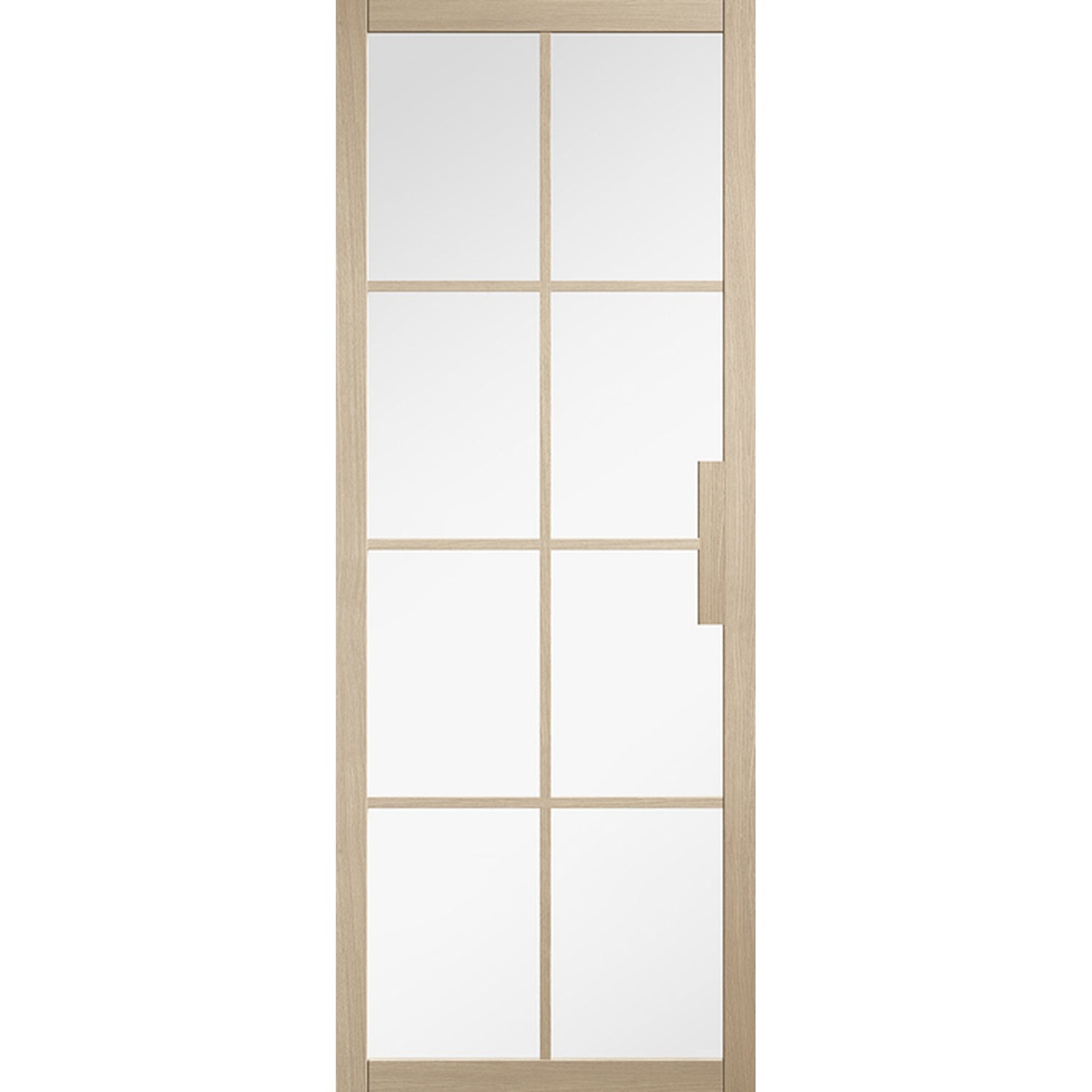 Malvern Glazed Prefinished Blonde Oak Door - Main Product Image