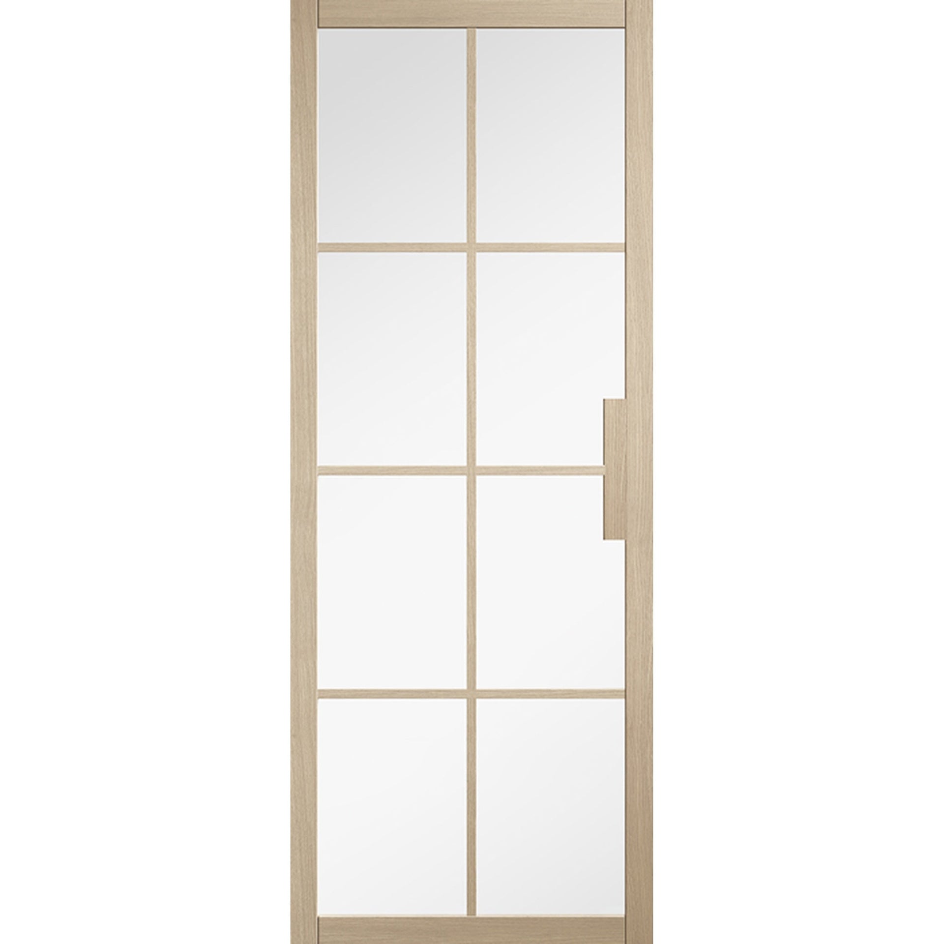 Malvern Glazed Prefinished Blonde Oak Door - Main Product Image
