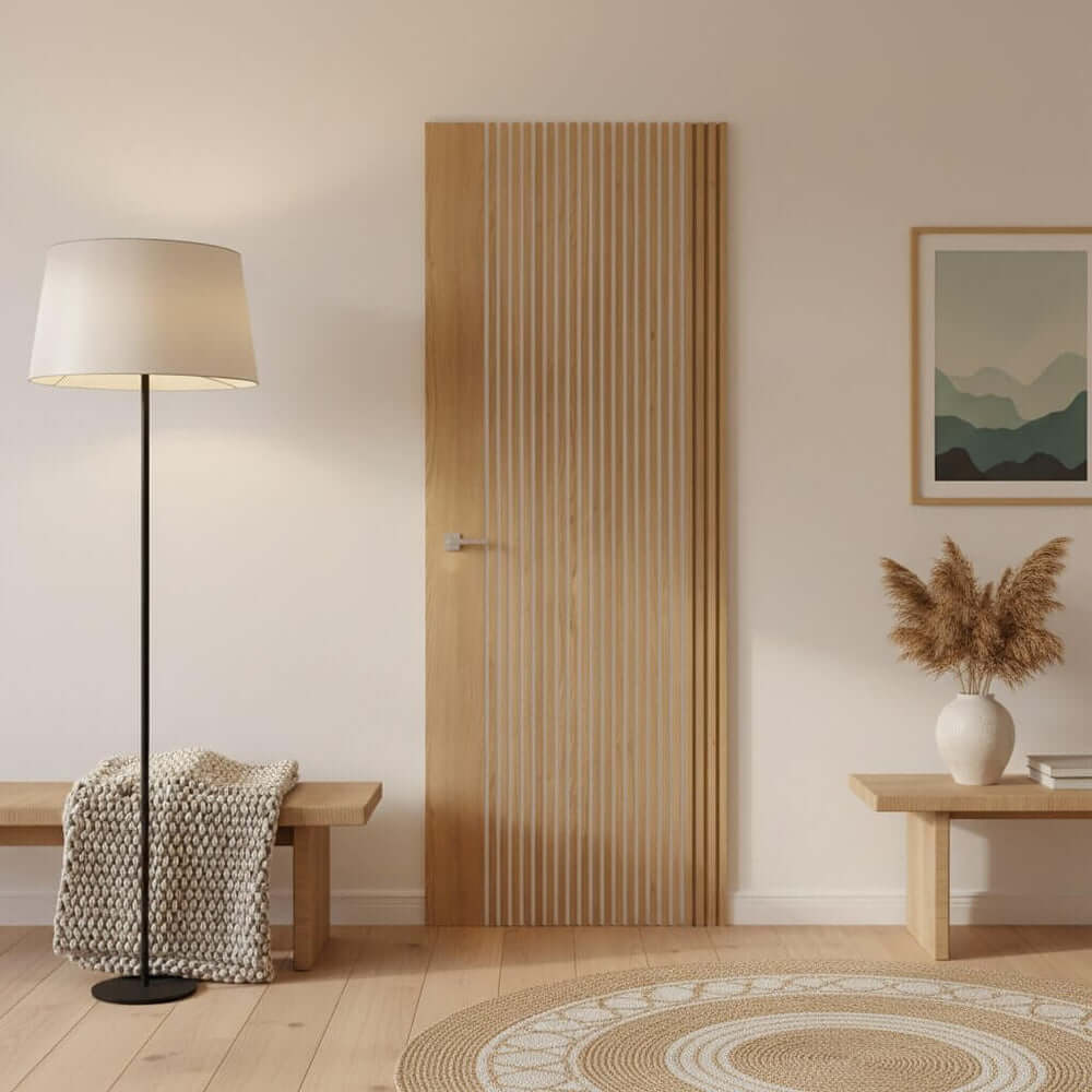 Product Melbourne clear glazed prefinished oak door