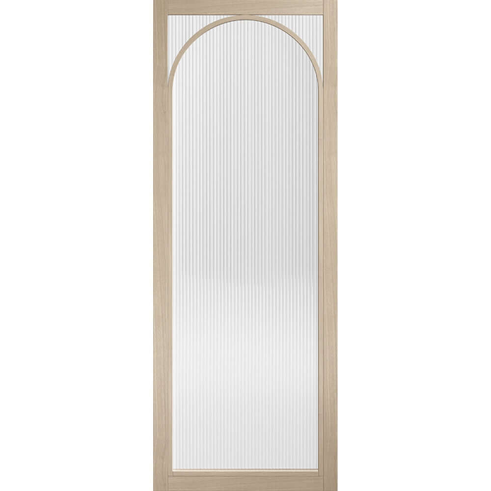 Product Melrose reeded glazed prefinished blonde oak door
