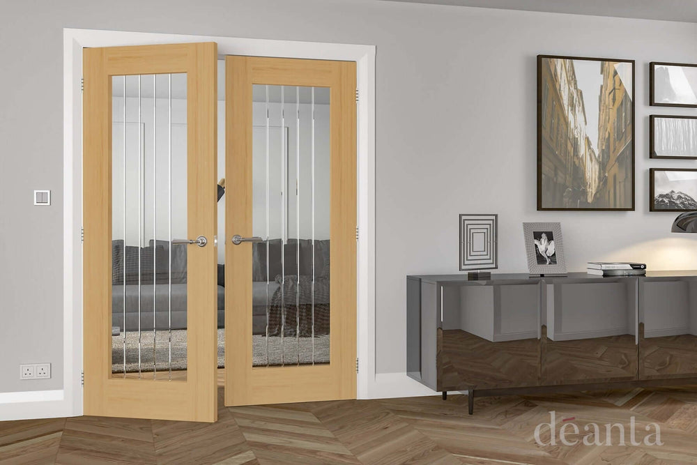 Lifestyle Mexicana Ely one lite prefinished oak door installed