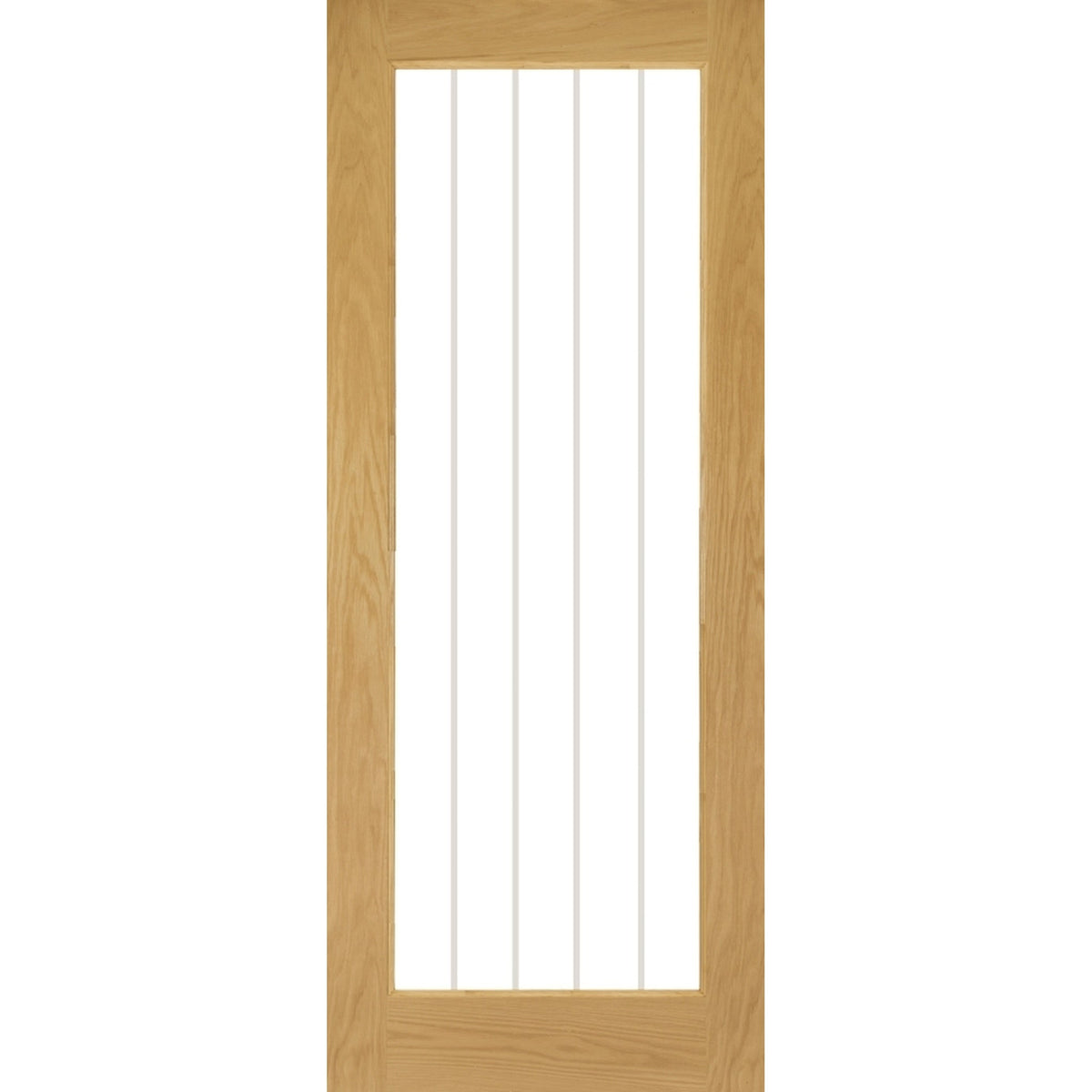Mexicana Ely 1 Lite Prefinished Oak Door - Main Product Image