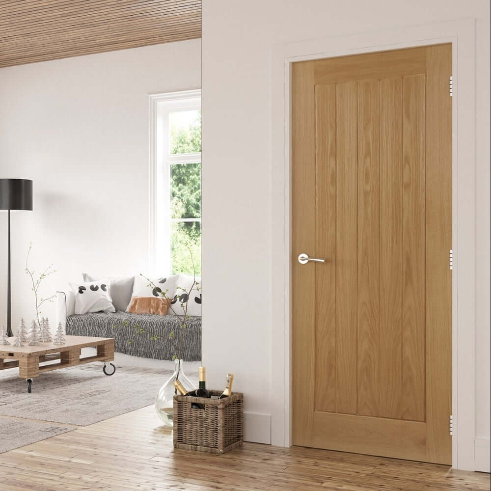 Lifestyle Mexicana Ely internal oak fire door installed